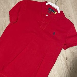 red polo shirt S